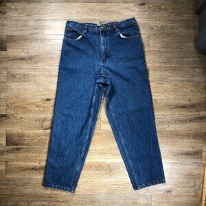Open Trails Men Actual 36 X 30 Baggy Jeans Stone Wash Cotton Tagged 38x32 EUC